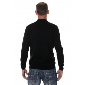 pull col cheminée zippé homme