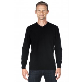 Pull cachemire homme col rond marin rayé - Ugholin