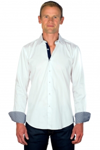 Ugholin - chemise homme blanche manches longues